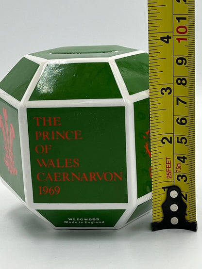 Prince Charles Investiture Bank: Vintage Wedgwood Green - Made in England