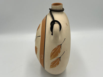 Vintage Hand-Painted Native American Pottery, Desert Pueblo 'Buckskin'