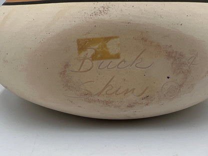 Vintage Hand-Painted Native American Pottery, Desert Pueblo 'Buckskin'