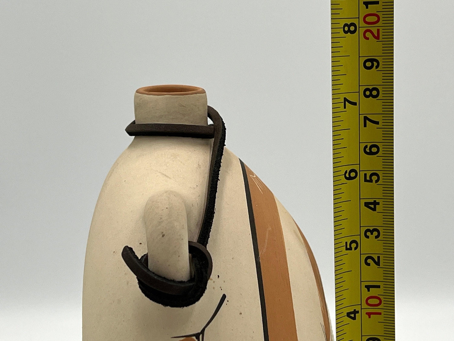 Vintage Hand-Painted Native American Pottery, Desert Pueblo 'Buckskin'