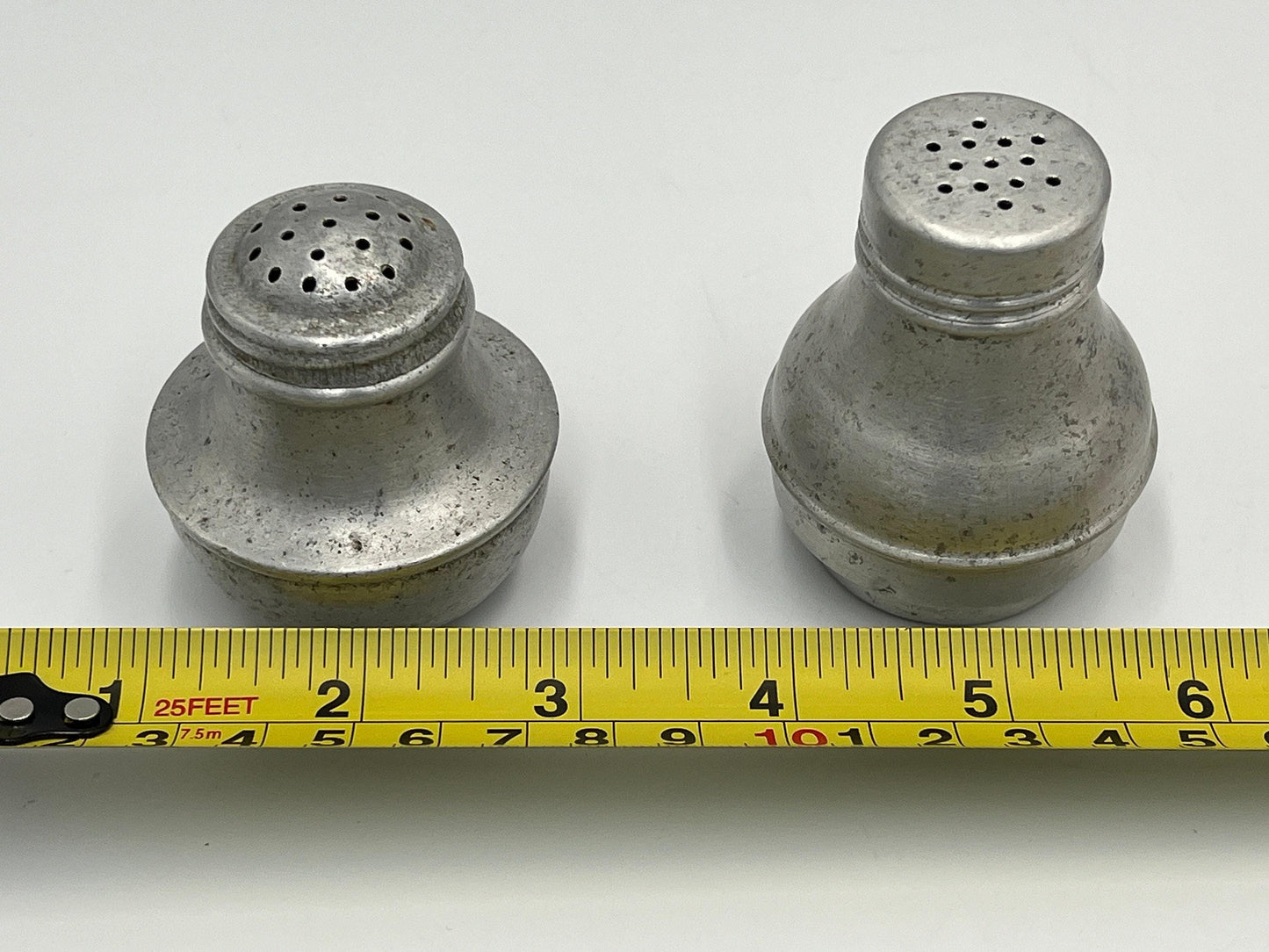 Mid Century Modern Salt and Pepper Shakers - Retro Ceramic Pair