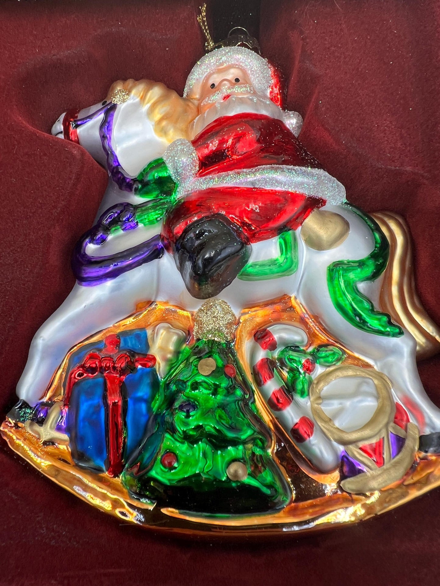 Vintage Thomas Pacconi Christmas Ornaments: Set of 3 Large 6-Inch
