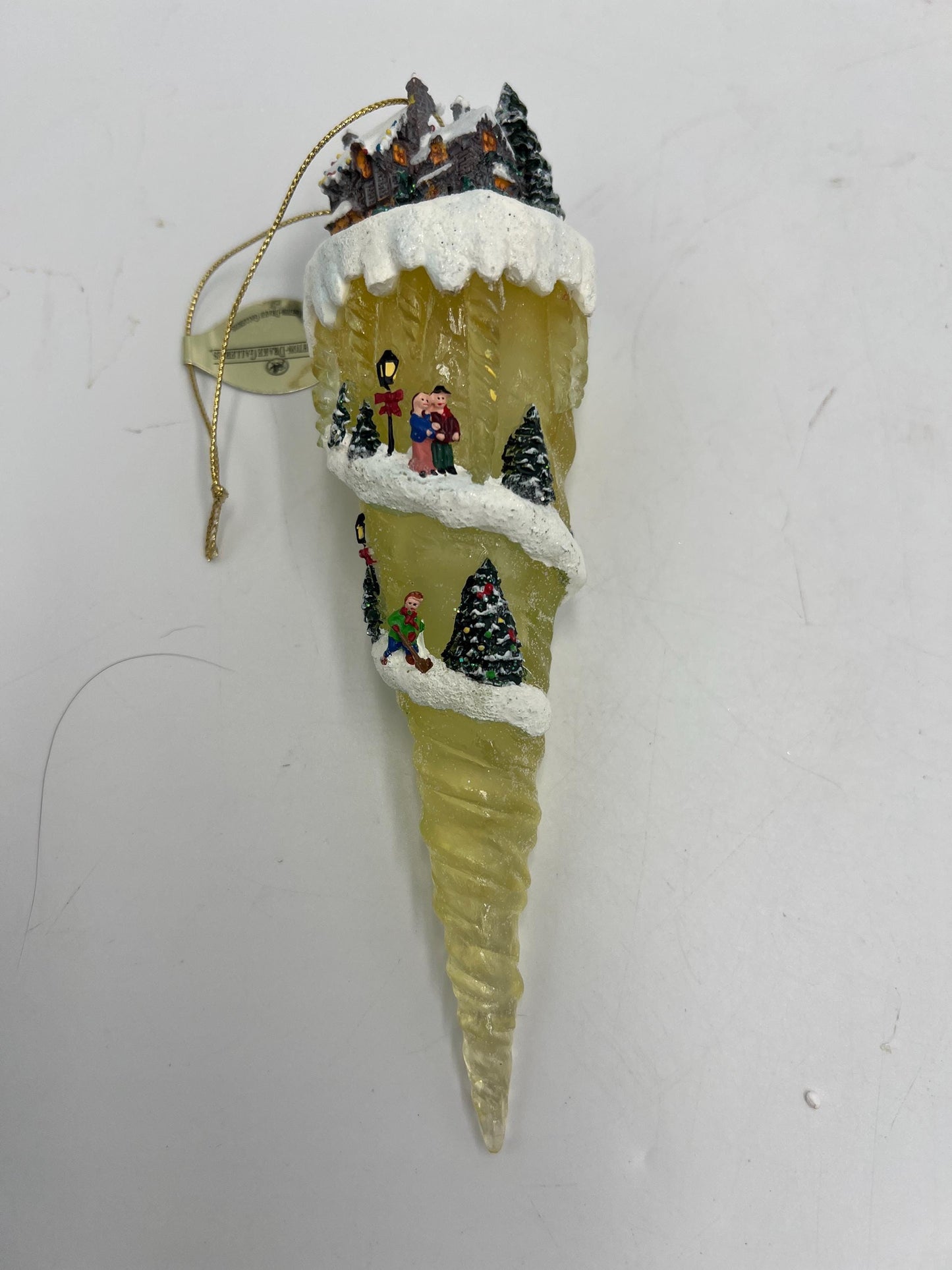 Thomas Kinkade Icicle Ornaments: Hand-Painted Village Scenes