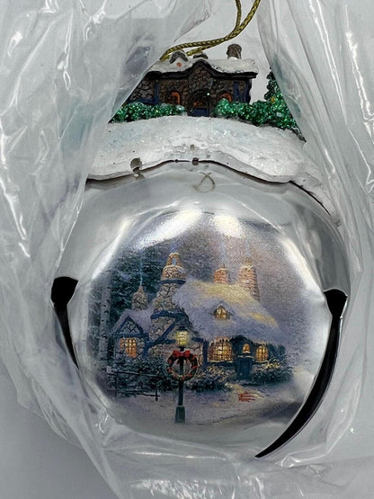Christmas tree ornaments Ashton Drake Thomas Kinkaid Sleigh Bells Set of 3