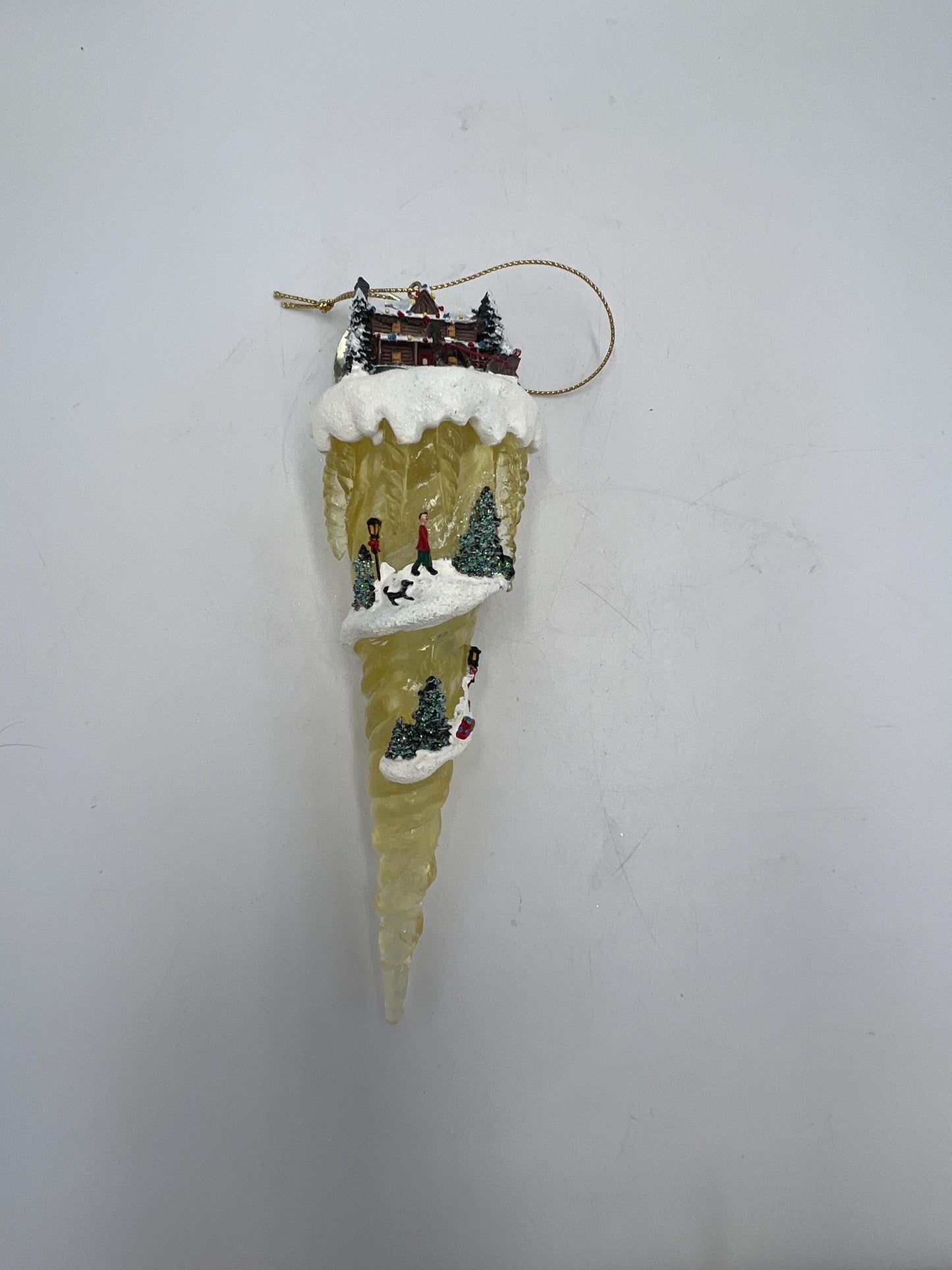 Thomas Kinkade Icicle Ornaments: Hand-Painted Village Scenes