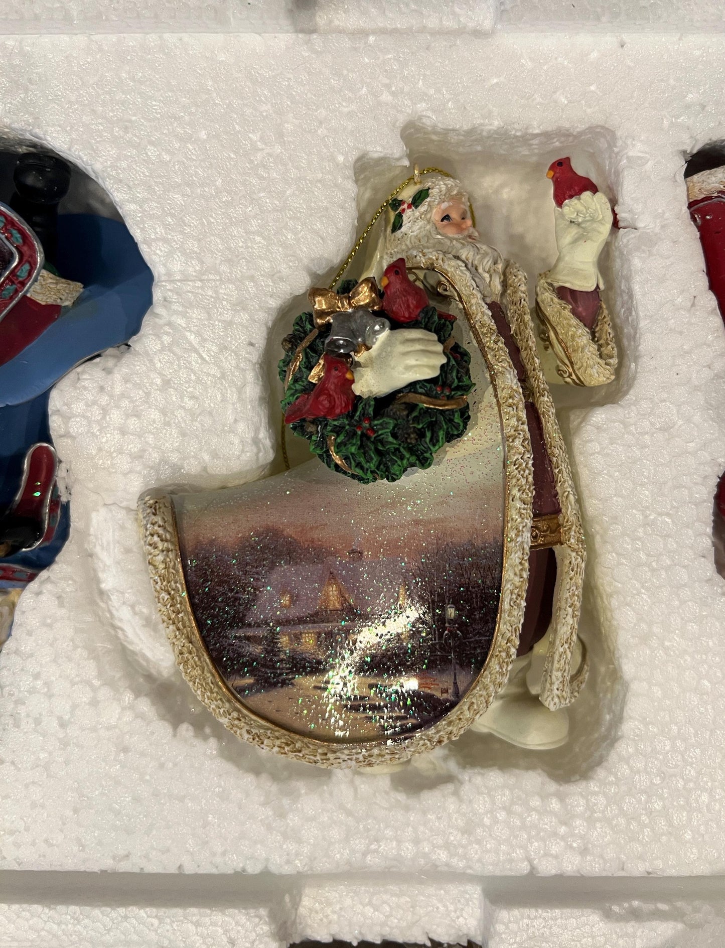 Thomas Kinkade Santa Ornaments, Collections 7, 32, 40, 41