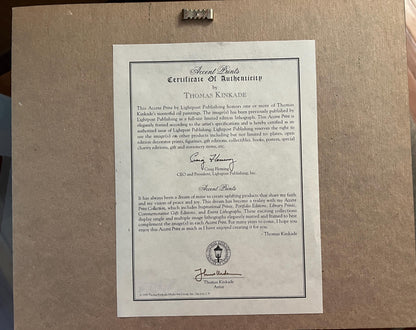 Thomas Kinkade Prints with CoA