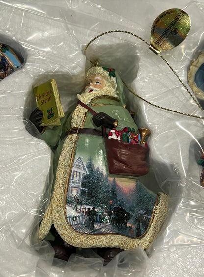 Thomas Kinkade Santa Ornaments, Collections 7, 32, 40, 41