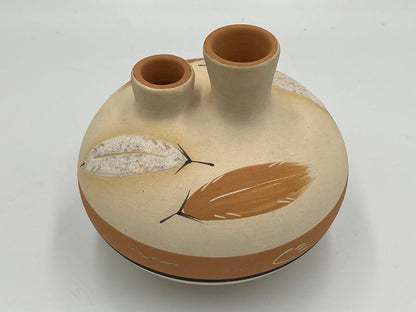 Native American Pottery Vase: Vintage Hand-Painted - Desert Pueblo Style