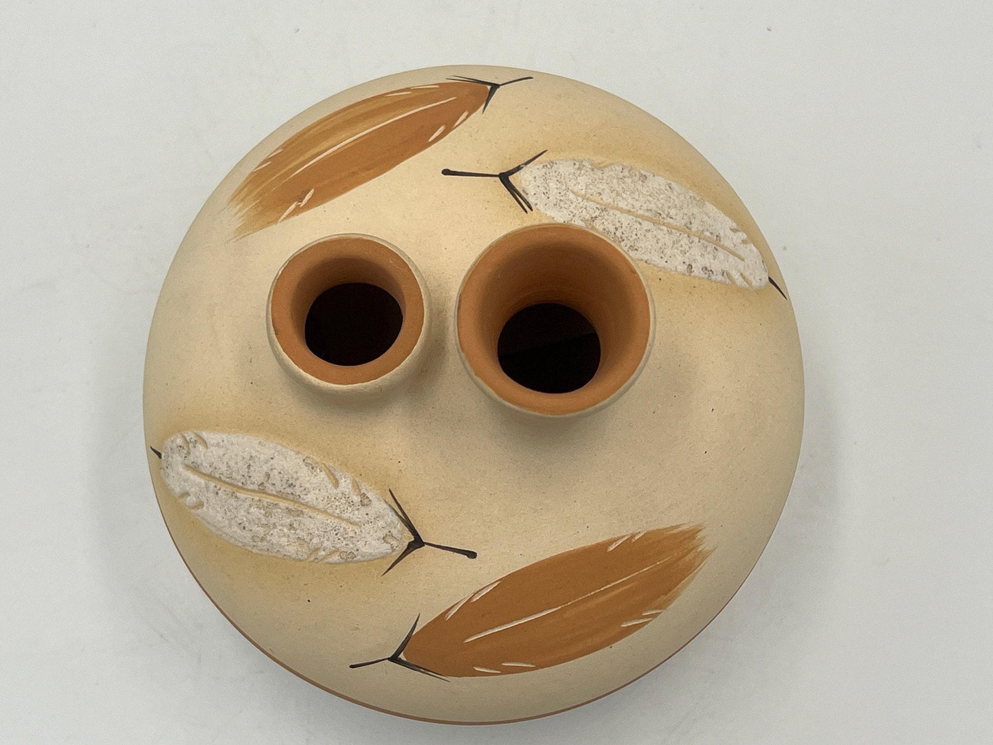 Native American Pottery Vase: Vintage Hand-Painted - Desert Pueblo Style