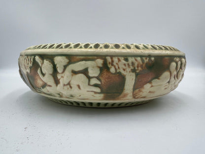 Roseville Donatello Antique Art Pottery Cherub Center Bowls