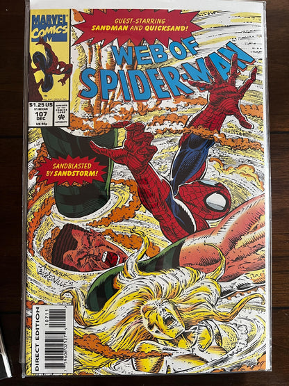 Spider-Man 1990s Comic Lot (10 Issues) Marvel Web Spectacular