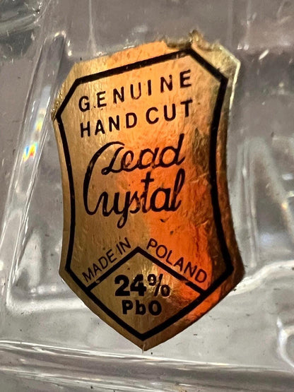 Polish Genuine Hand Cut Lead Crystal Glass