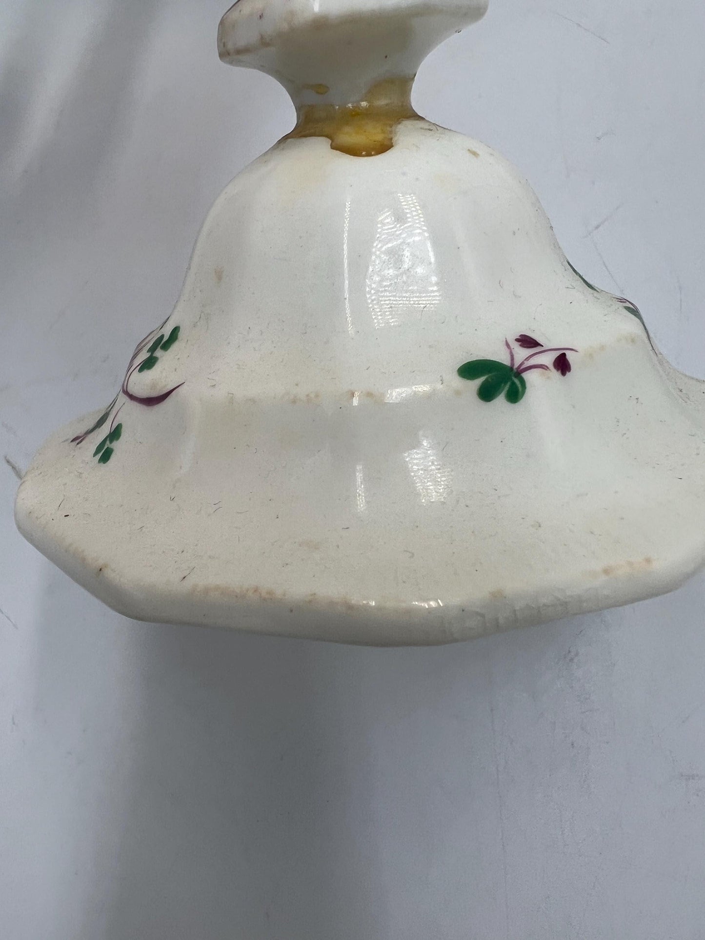 Antique Staffordshire Sprigware teapot, likely from the early 19th century