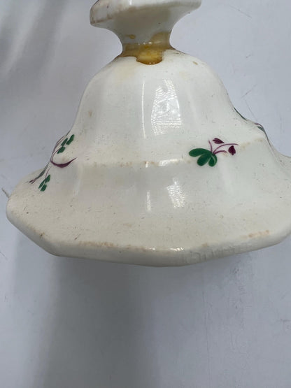 Antique Staffordshire Sprigware teapot, likely from the early 19th century