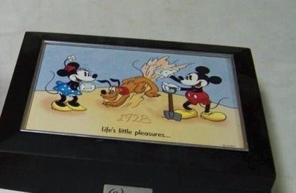 Disney 1928 2001 Walt's 100th Mickey, Minnie and Pluto Keepsake Box Life Little Pleasures