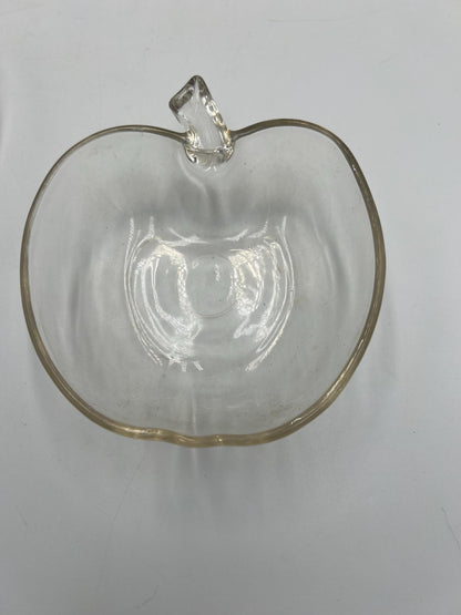 Vintage Hazel Atlas Clear Apple Themed Serving Set