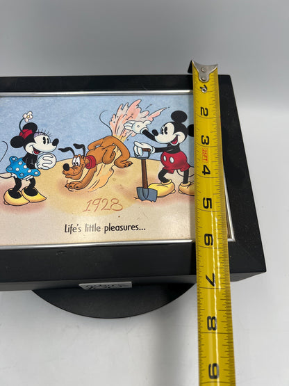 Disney 1928 2001 Walt's 100th Mickey, Minnie and Pluto Keepsake Box Life Little Pleasures