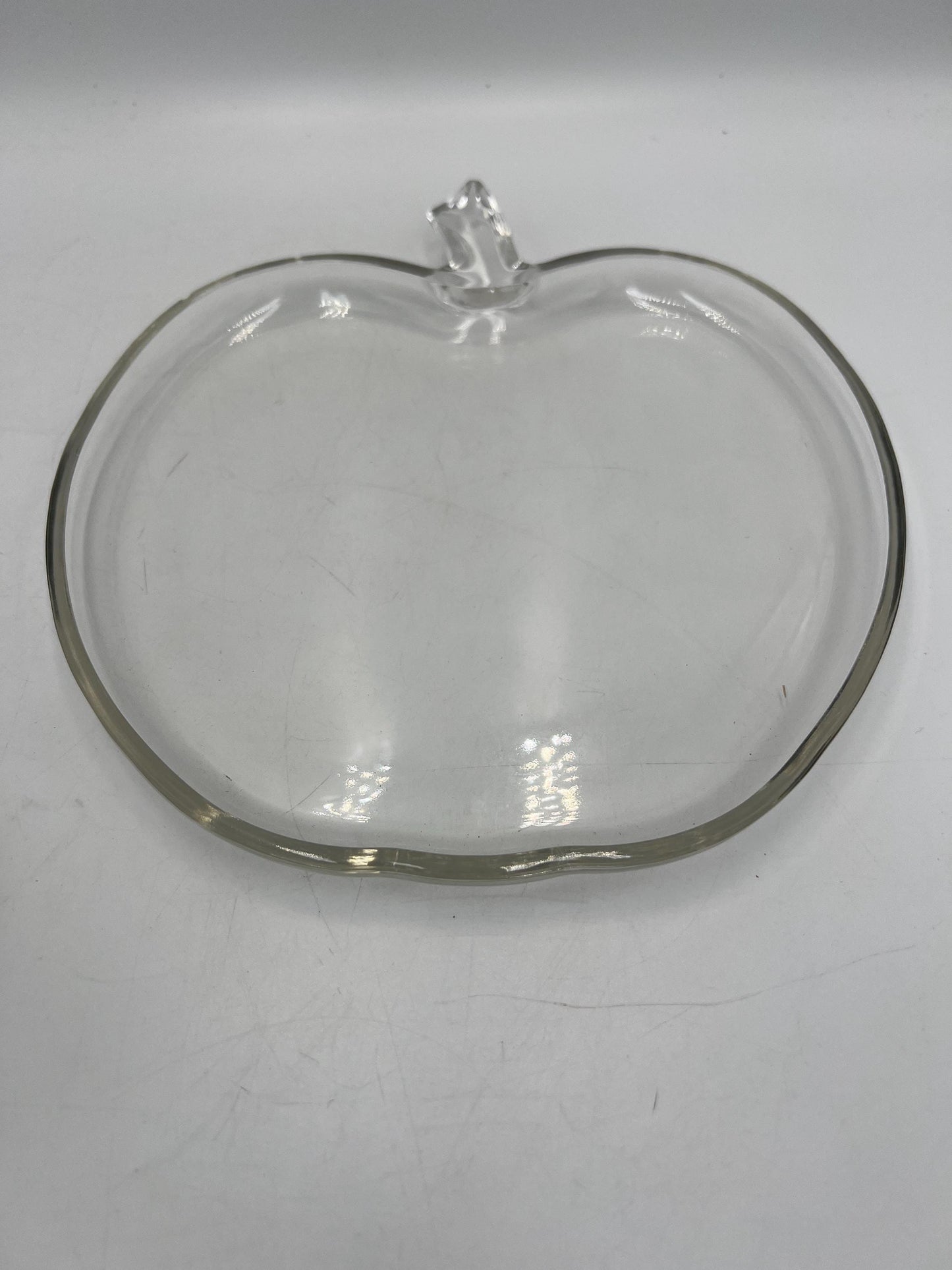 Vintage Hazel Atlas Clear Apple Themed Serving Set