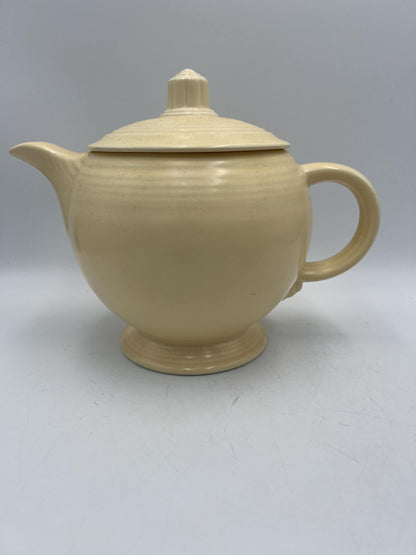 Homer Laughlin Fiesta Ivory Teapot Vintage