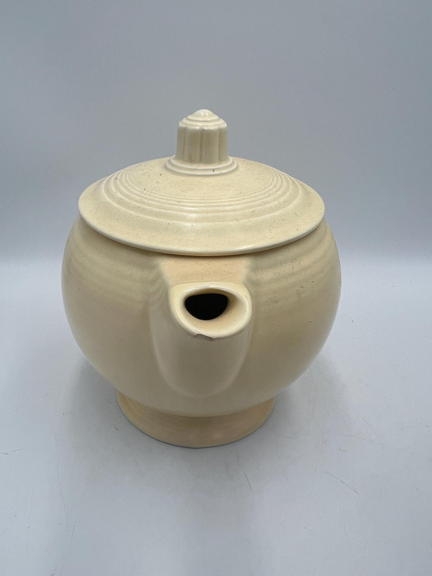 Homer Laughlin Fiesta Ivory Teapot Vintage