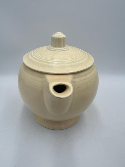 Homer Laughlin Fiesta Ivory Teapot Vintage
