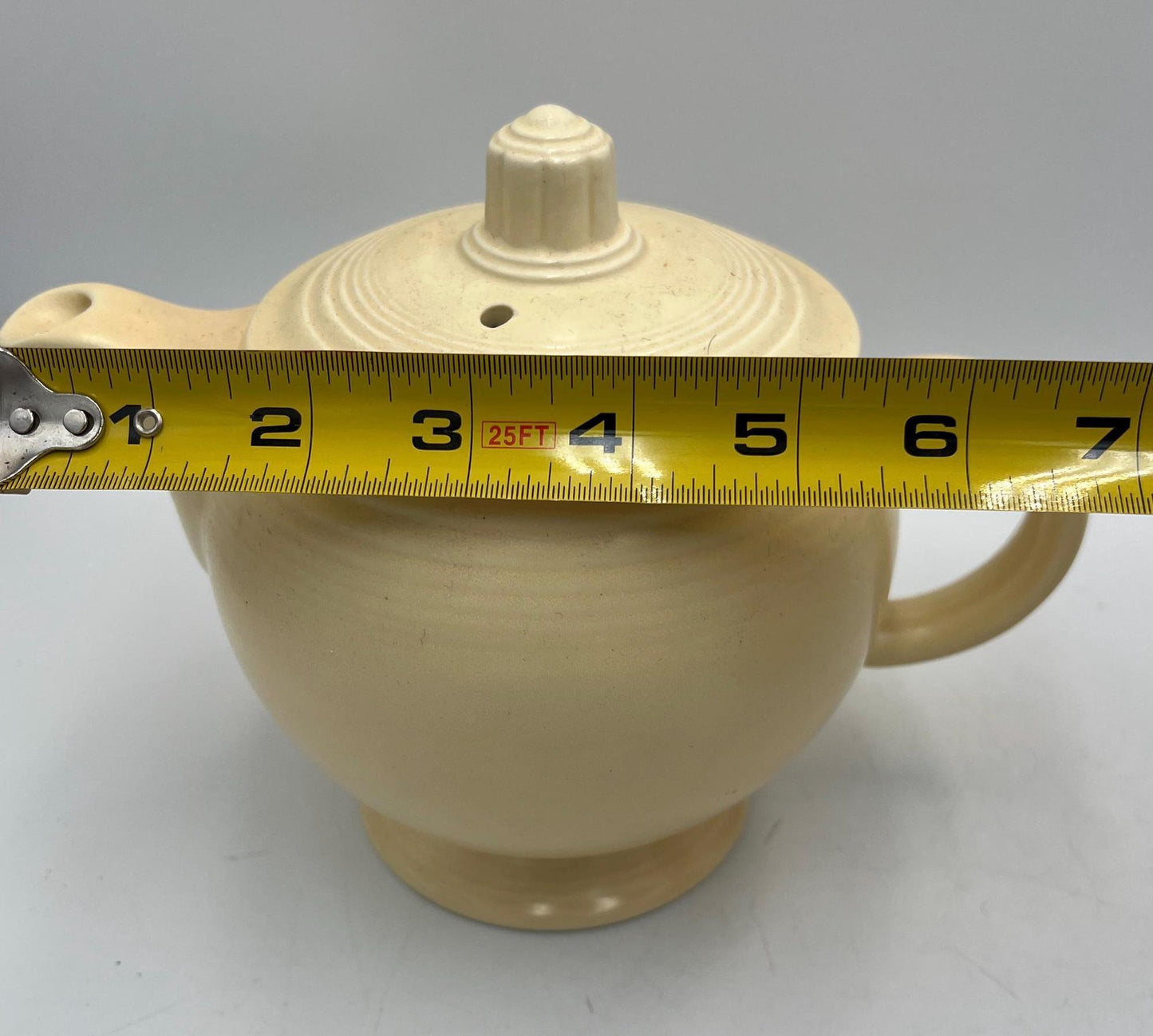 Homer Laughlin Fiesta Ivory Teapot Vintage