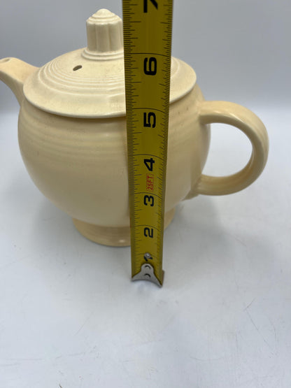 Homer Laughlin Fiesta Ivory Teapot Vintage