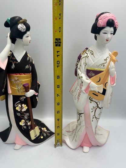 1985 Signed and Numbered Song of the Seasons Hakata Dolls, Summer Maiden and Winter Maiden - Available Individually