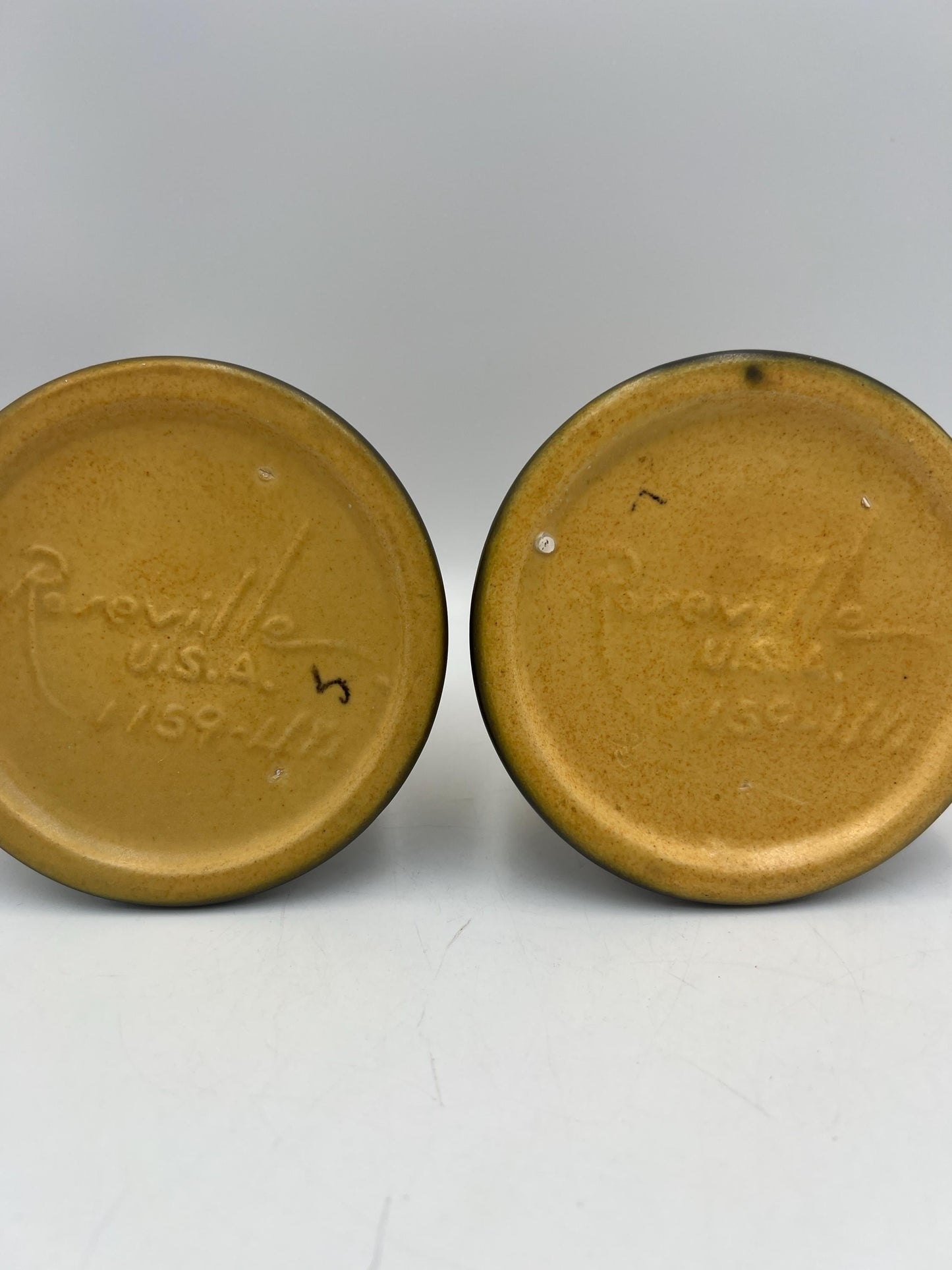 Roseville Clematis Autumn Brown Wall Pocket Vase and Candlestick Holders- Your Choice