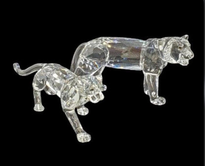 Swarovski Tiger and Leopard, Retired African Wildlife Crystal Collectible, Unboxed, Your Choice