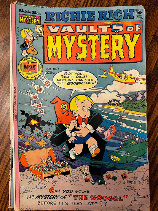 Richie Rich Adventure, Gems & Mystery Lot – Vintage Harvey Comics