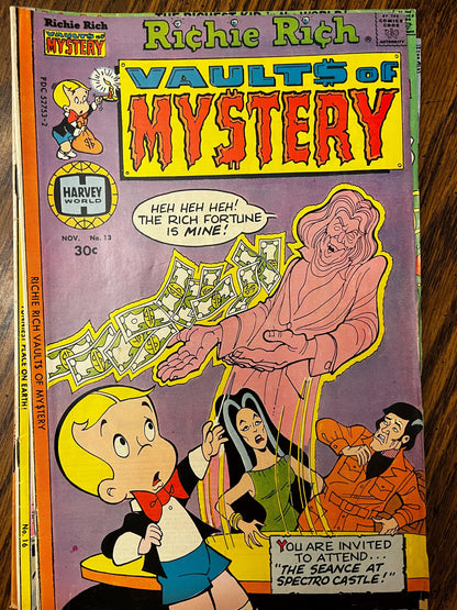Richie Rich Adventure, Gems & Mystery Lot – Vintage Harvey Comics