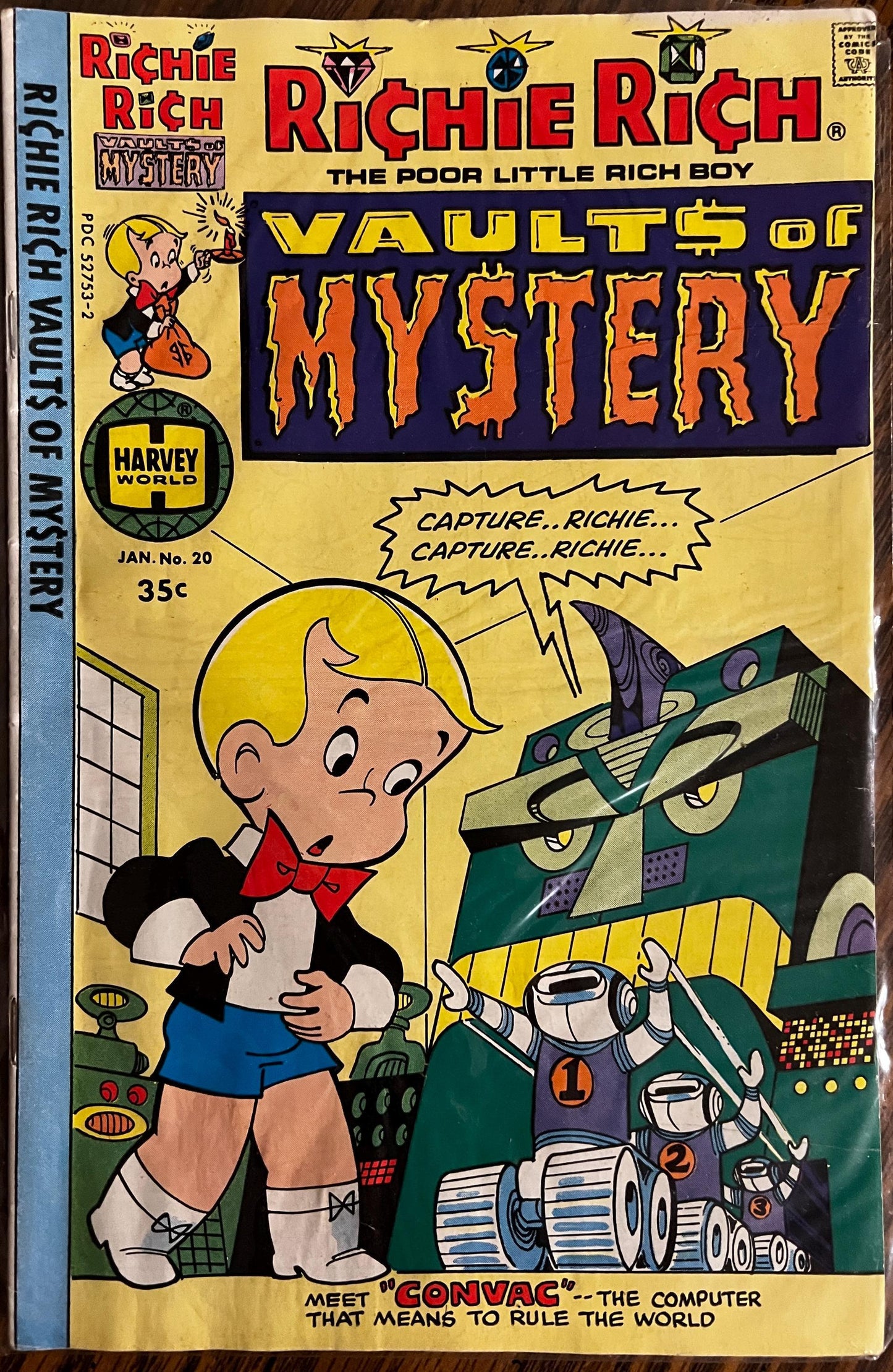 Richie Rich Adventure, Gems & Mystery Lot – Vintage Harvey Comics