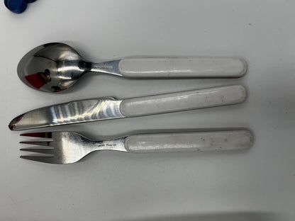DISNEY Mickey Mouse Lot of Utensils Cutlery for Kids - Swizzle Sticks - Stoirrers- Silverware - Bread Sandwich - Cups