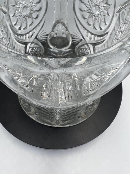 EAPG Riverside Glass Sawtooth Pitcher Inverted Feather Design