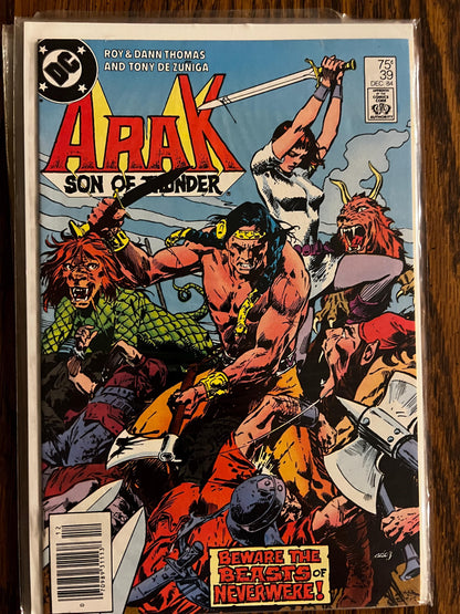 7-Comic Bronze Age DC "Sword & Sorcery" Lot - 4x ARAK Son of Thunder and 3x The Warlord - High Grade!