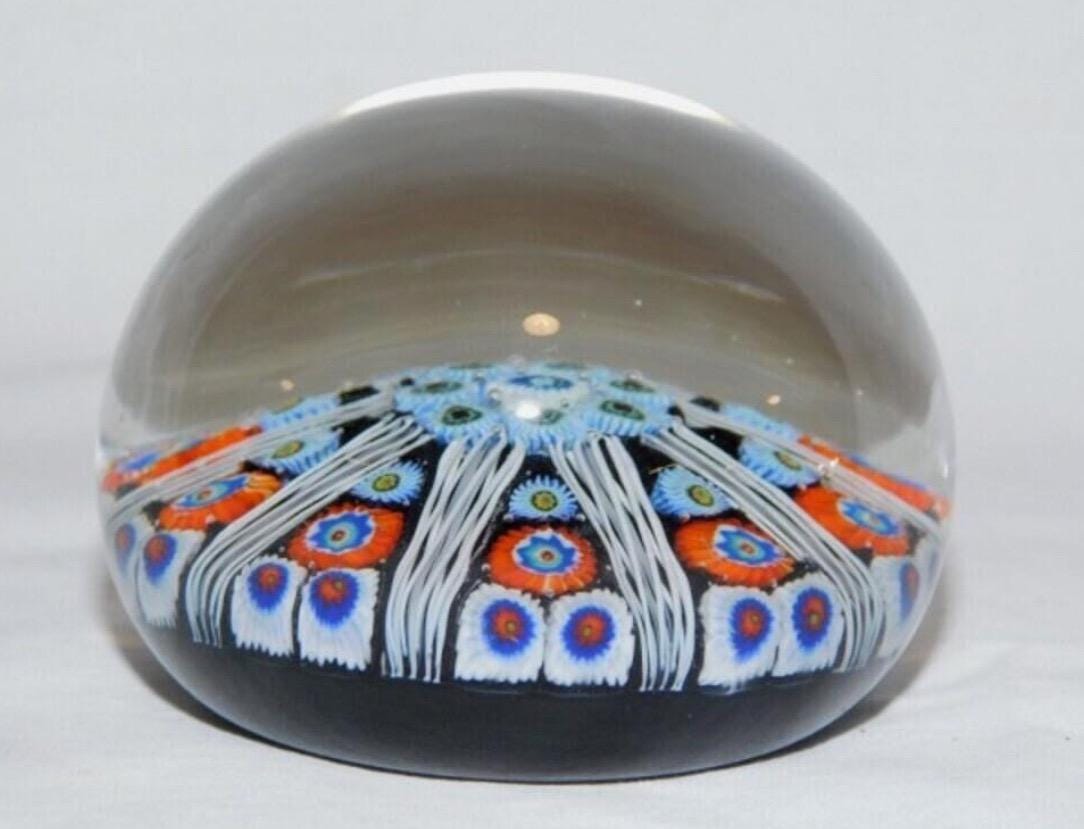 Vintage Glass Millefiori and Unique Large Swirl Paperweights: Handcrafted Collectible Art. Your choice