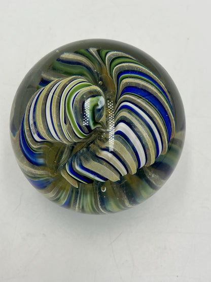 Vintage Glass Millefiori and Unique Large Swirl Paperweights: Handcrafted Collectible Art. Your choice