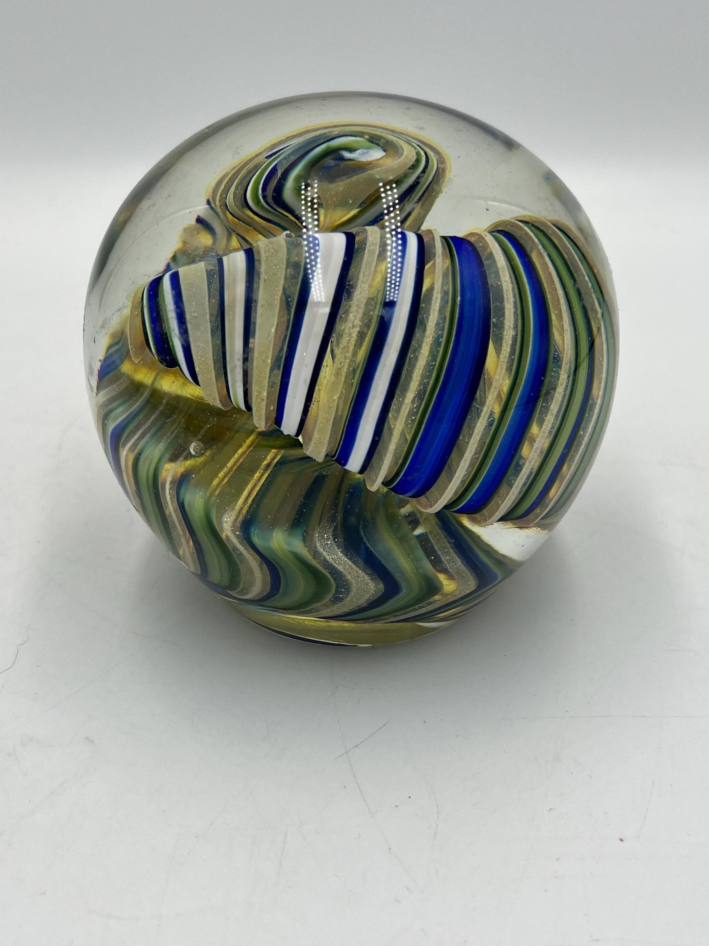 Vintage Glass Millefiori and Unique Large Swirl Paperweights: Handcrafted Collectible Art. Your choice