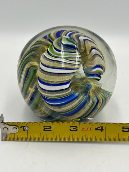 Vintage Glass Millefiori and Unique Large Swirl Paperweights: Handcrafted Collectible Art. Your choice