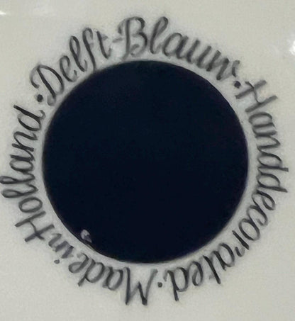 Vintage Delft Blue and White Collectible Wall Plate, Made in Holland, Dutch Wall Plate Sheep Shearing