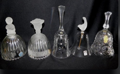 Glass Bells Your Choice! Goebel Annual 1978. Goebel Happy Birthday. Sasaki Dinner Bell. German Lead Crystal.