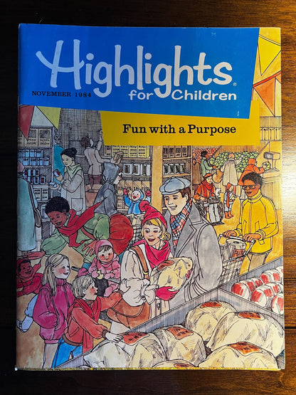 Vintage 1984 Highlights for Children Magazine Lot | 7 Issues | January February March April May Sept November