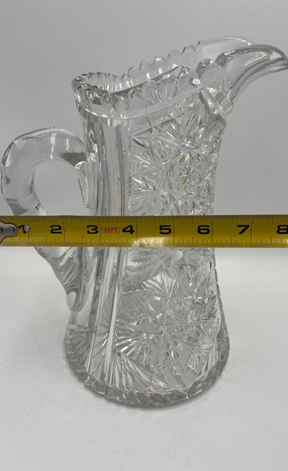 Antique American Brilliant Period (ABP) Cut Glass Pitcher