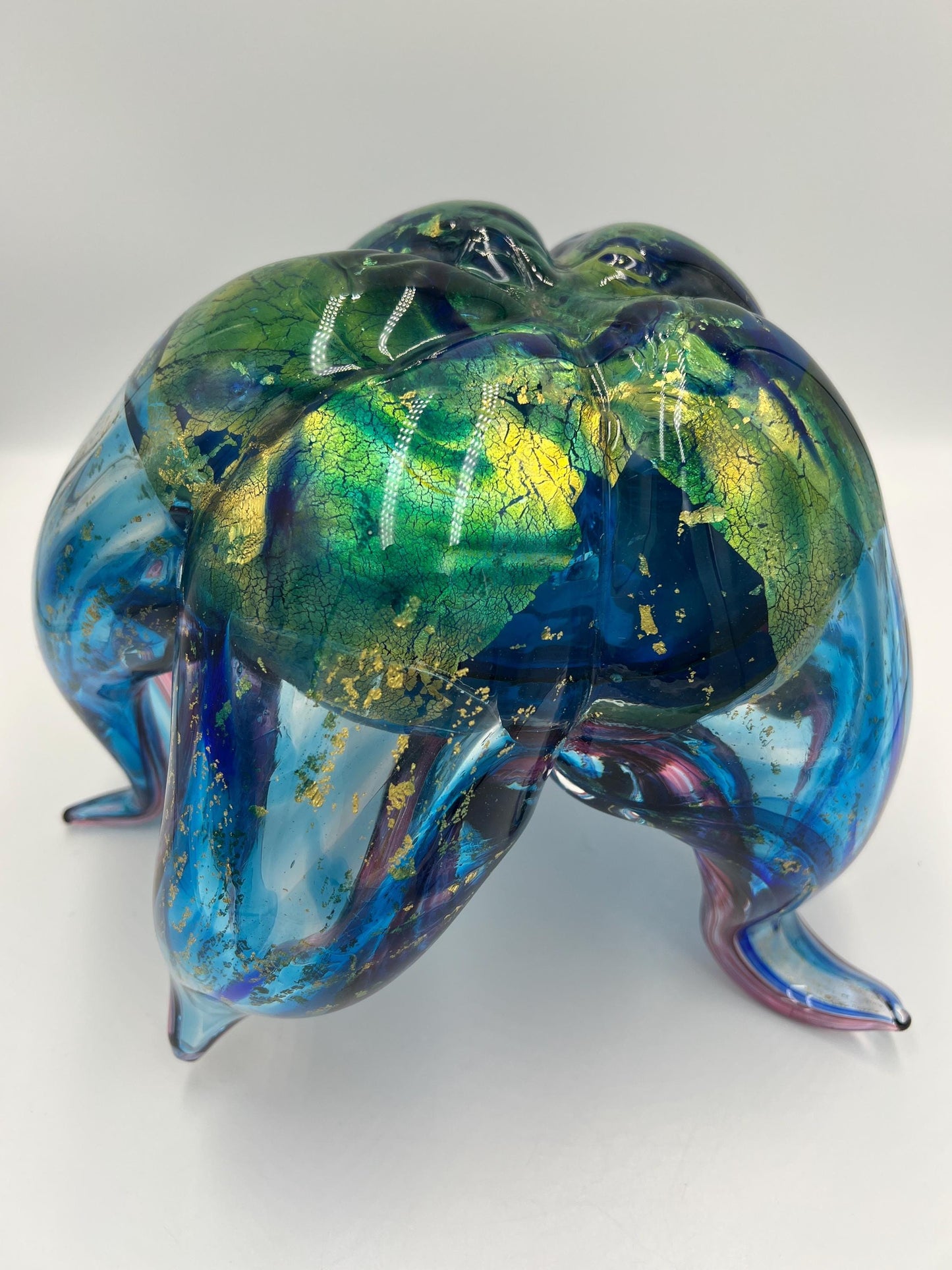 Jelly Fish Glass Sculpture One of a Kind Original by Catherine Rahn