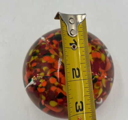 Art Glass Paperweight, signed Kerry Zimmerman 2008