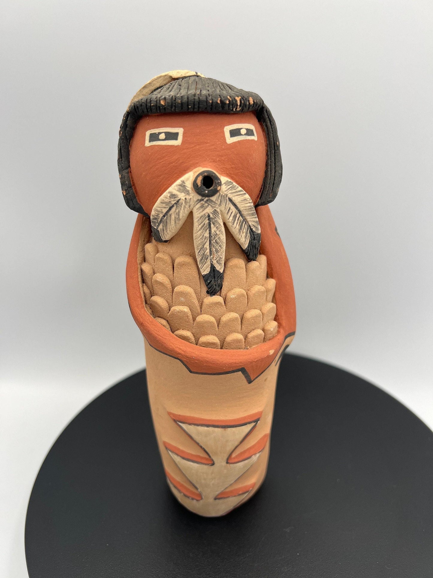 Hand-Painted Jemez Figurines: Corn Maiden & Children - Signed Pottery