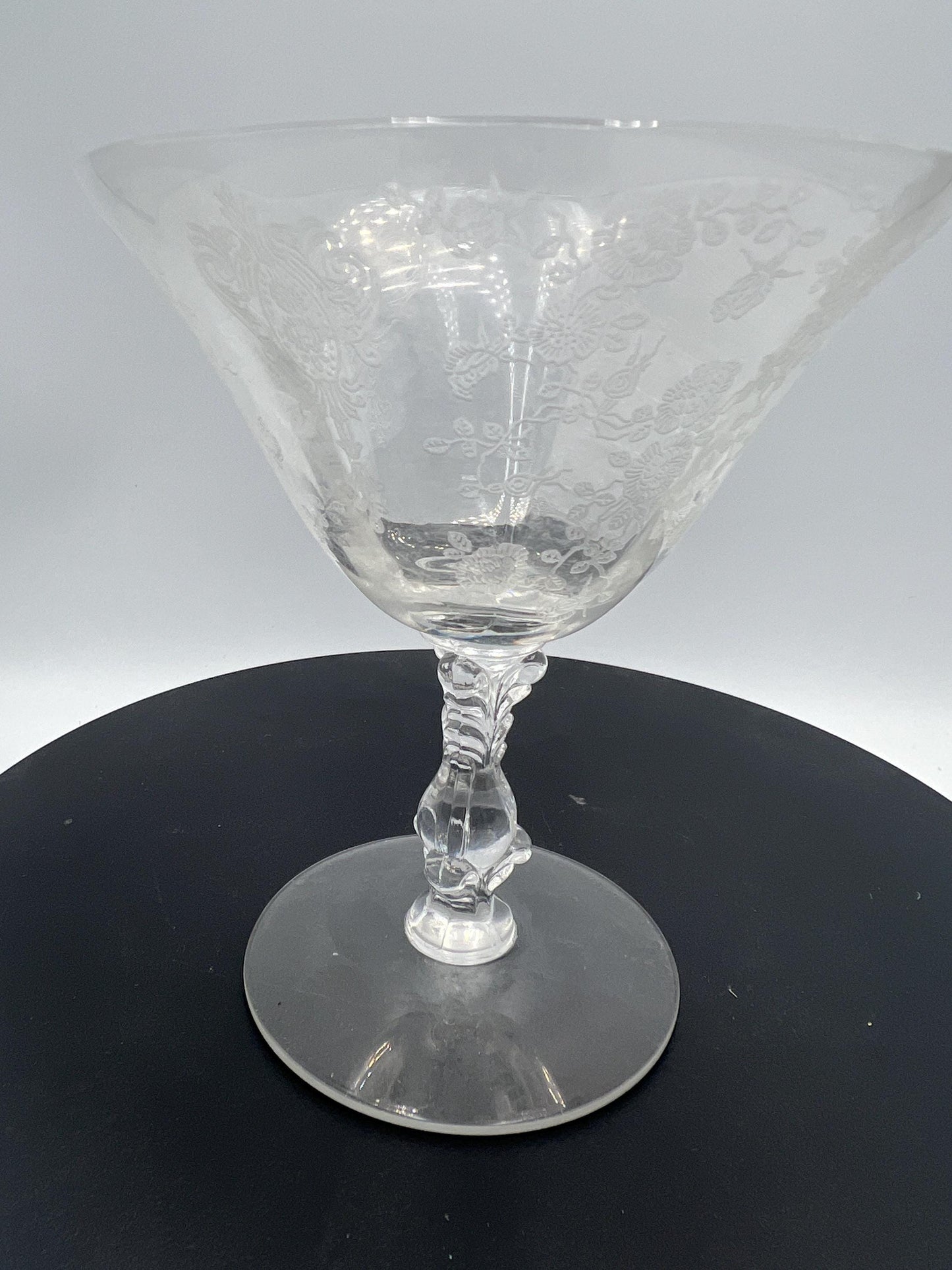 Cambridge Rose Point Glasses and Plate Set Serving Set, 20 pcs