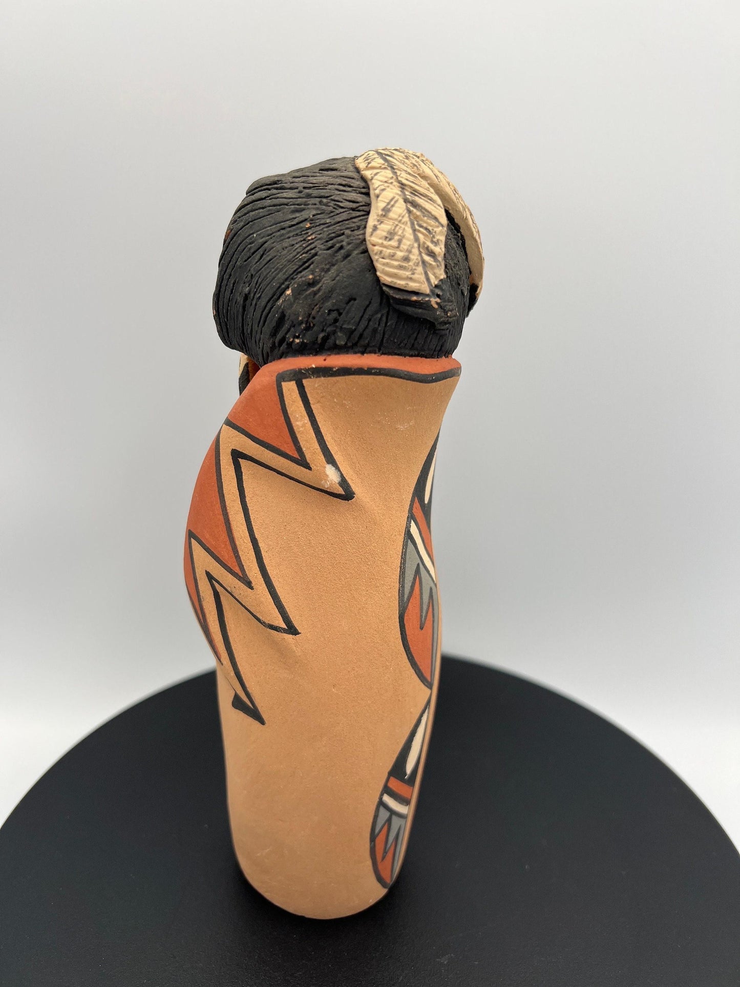 Hand-Painted Jemez Figurines: Corn Maiden & Children - Signed Pottery